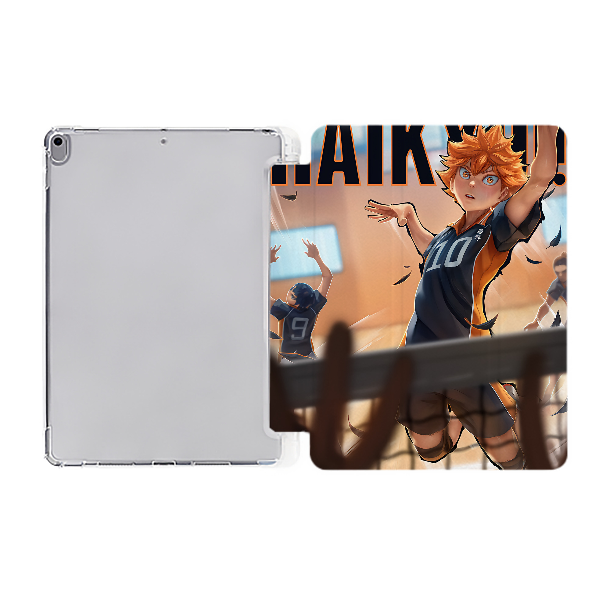 （画像用） ハイキュー!! Haikyu!! IPad ケース ペン収納付き 三つ折りスタンド PUレザー×シリコン 対応機種9.5/10.5/10.9インチ